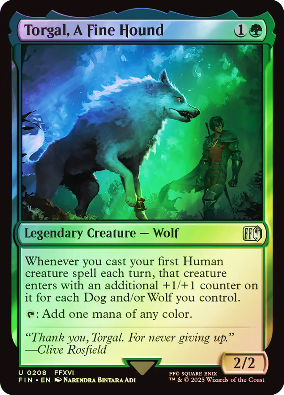 MTG BOK 手甲(EN) foil Torgal, A Fine Hound | FINAL FANTASY | Star City Games