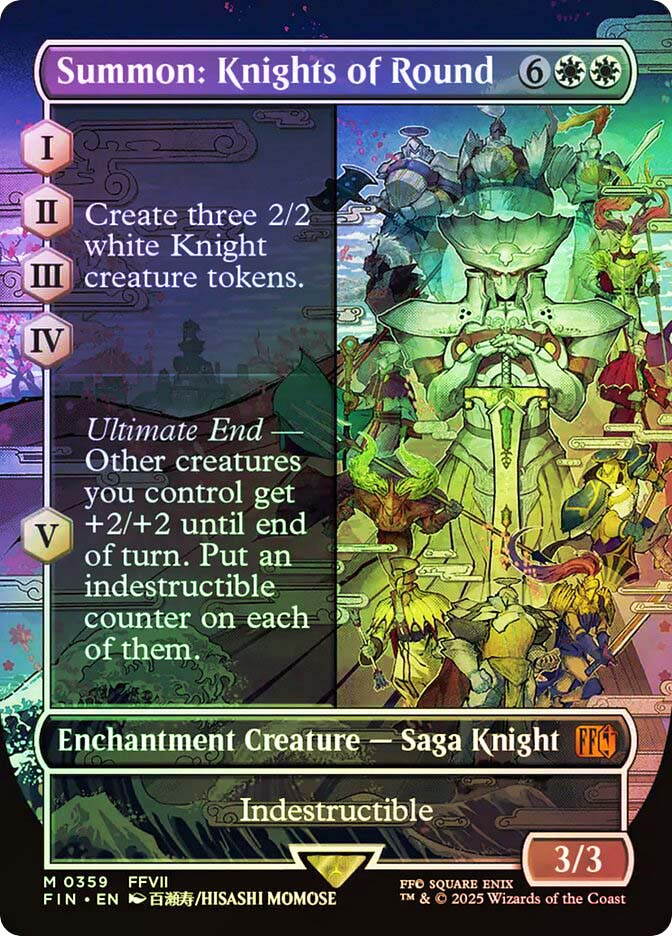 final fantasy mtg knights of round Magic: The Gathering®—FINAL FANTASY™ Summon: Knights of Round 100+ Deck Box main image 0