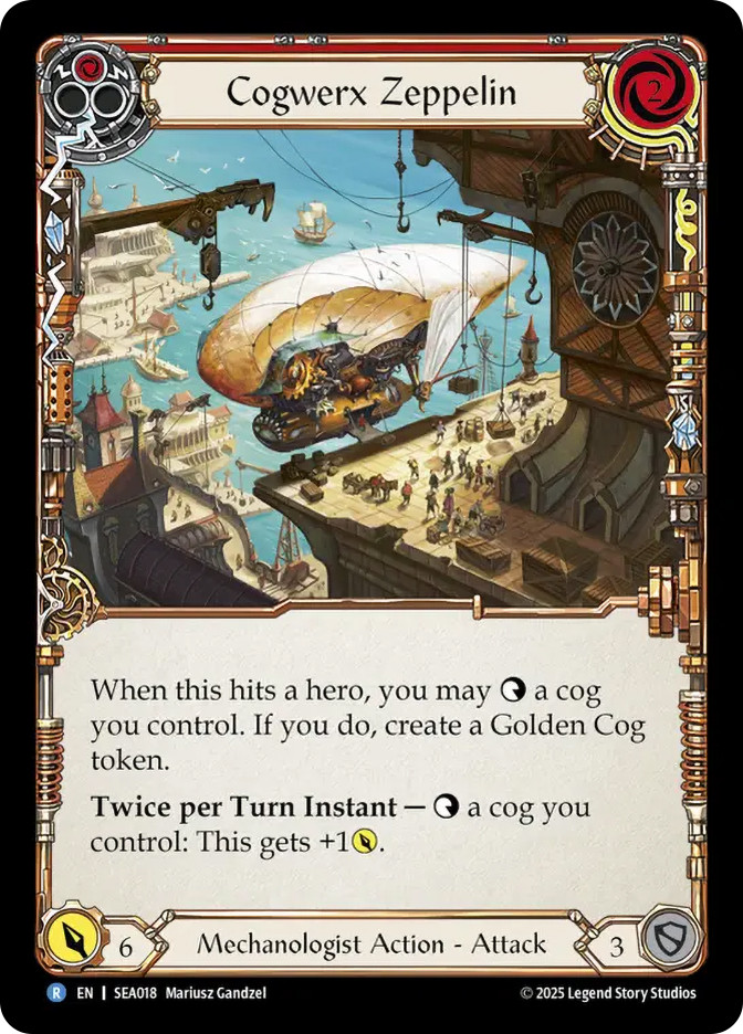 Cogwerx Zeppelin (Red) | High Seas | Star City Games