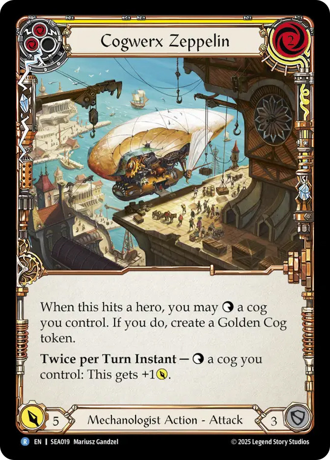 MTG サイクリングバーン　パーツ　foil Cogwerx Zeppelin (Yellow) | High Seas | Star City Games