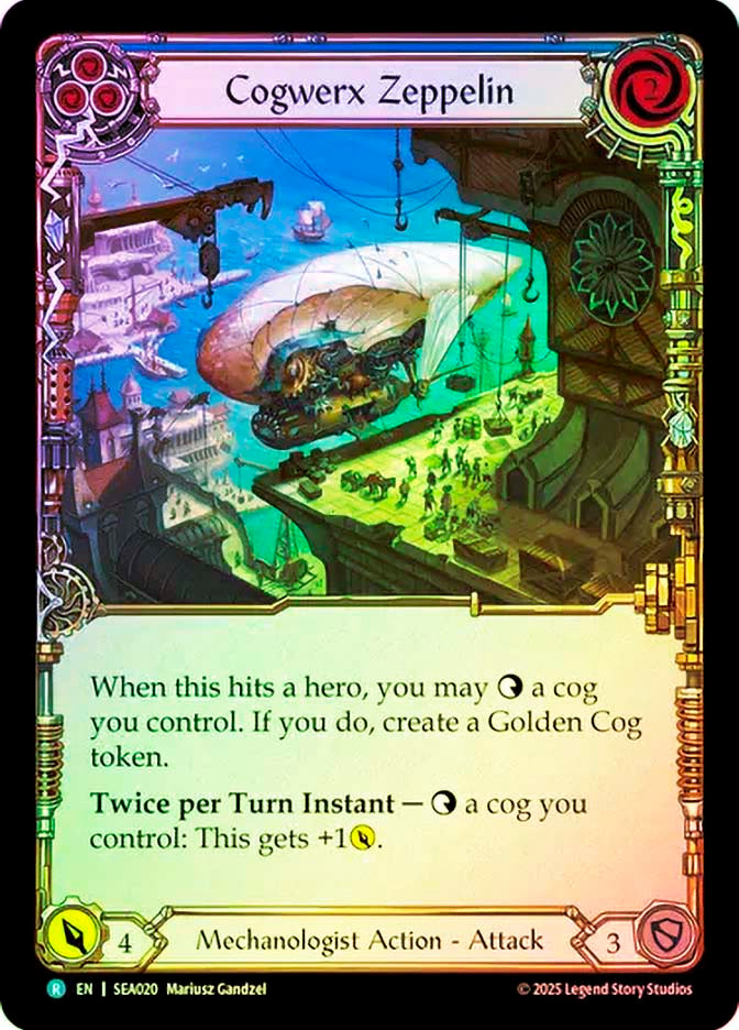 MTG サイクリングバーン　パーツ　foil Cogwerx Zeppelin (Blue) | High Seas | Star City Games