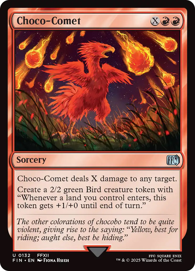 (132) Magic The Gathering Magic: The Gathering - FINAL FANTASY Single: Choco-Comet Holo Uncommon (132) Magic The Gathering Magic: The Gathering - FINAL FANTASY Single: Choco-Comet Holo Uncommon