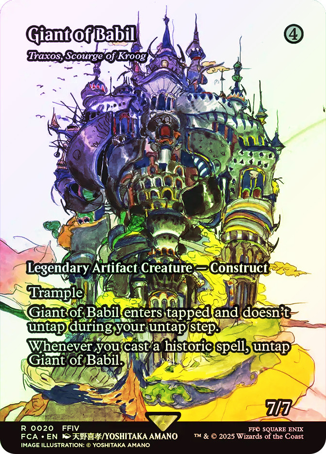 バブイルの巨人 PSA 10 MTG FF Giant of Babil バブイルの巨人/Giant of Babil (全面アート版) 【日本語版】 [FCA-灰R