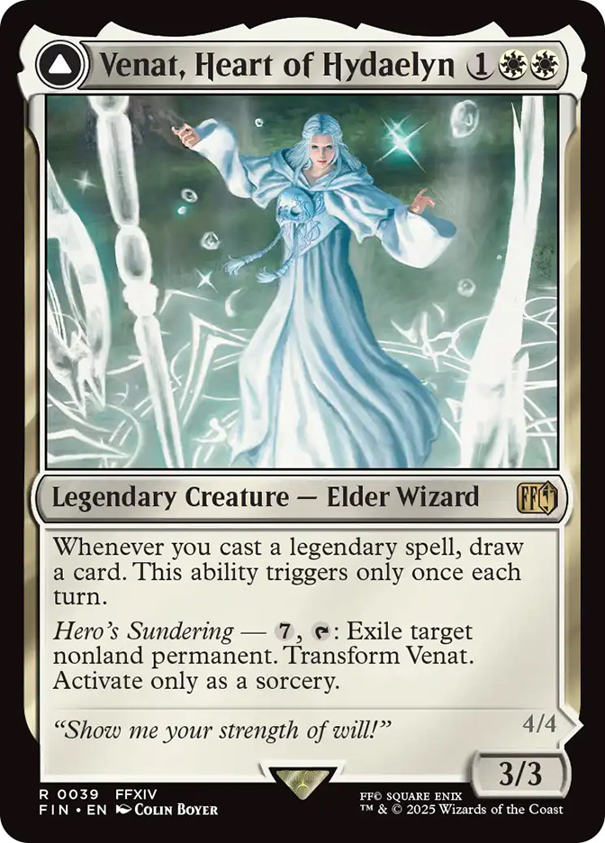 venat card mtg Final Fantasy - Hidden Trials - Activate only as a sorcery. Venat, Heart of Hydaelyn MTG
