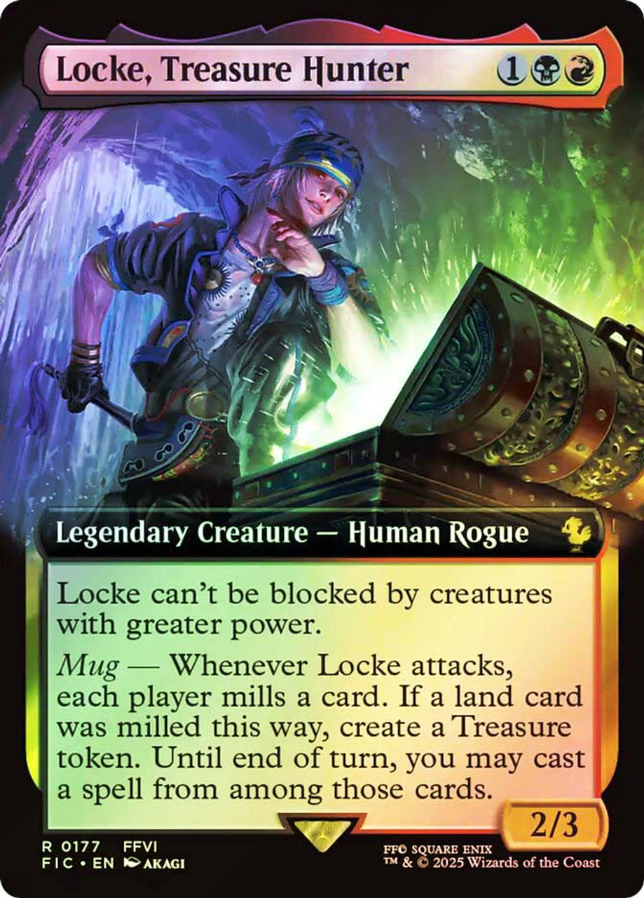 MTG FFトレジャーハンター、ロック　拡張FOIL Locke, Treasure Hunter (Extended Art) | FINAL FANTASY