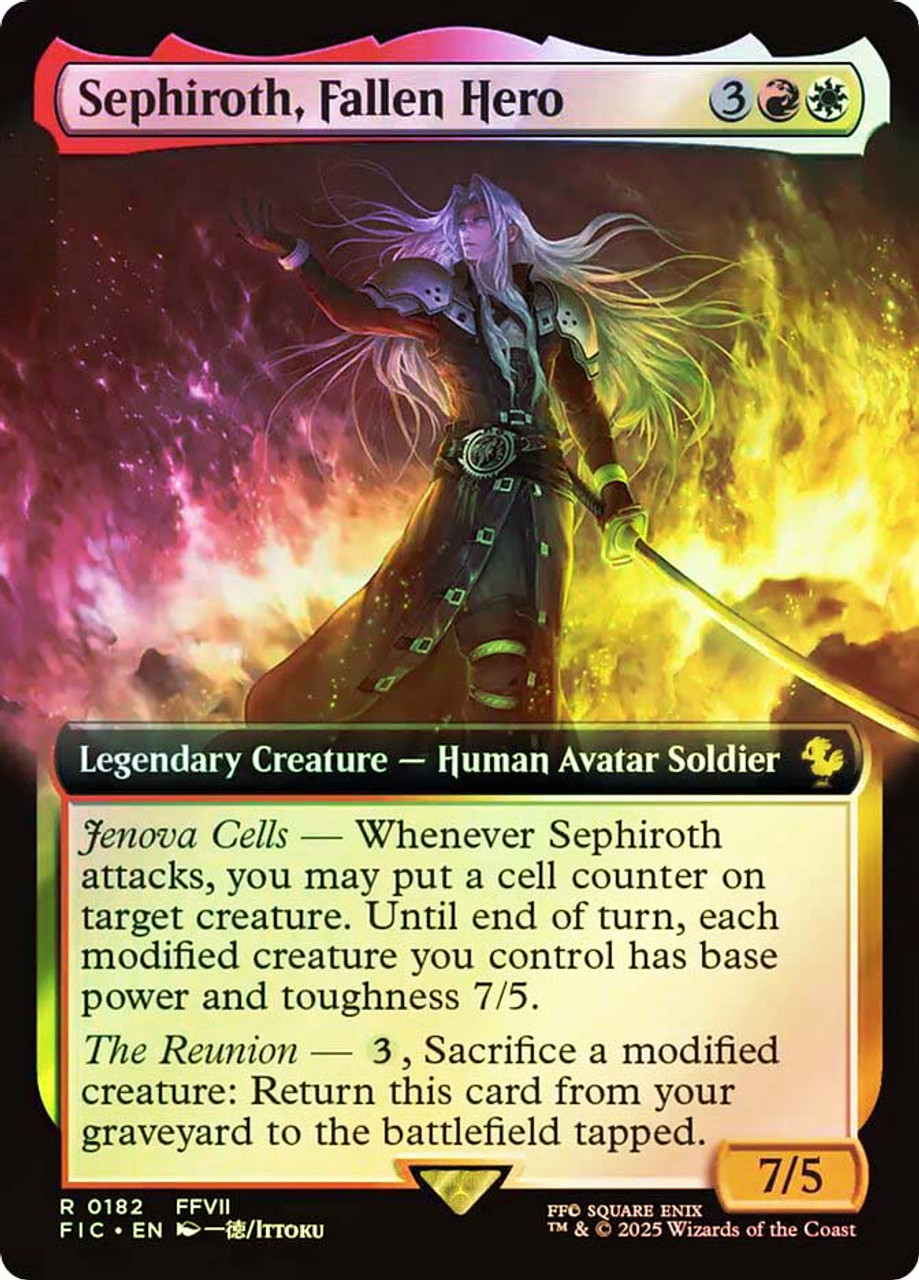 堕ちた英雄セフィロス/Sephiroth, Fallen Hero 拡張foil Sephiroth, Fallen Hero (Extended Art) | FINAL FANTASY