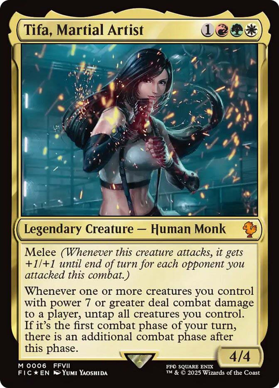 Mtg 格闘家、ティファ/Tifa, Martial Artistサージフォイル Tifa Martial Artist M0214 Surge Foil Magic The Gathering