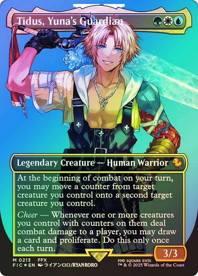 Tidus, Yuna's Guardian (MTG) 英語版　拡張foil Tidus, Yuna's Guardian (Borderless) (Surge Foil) | FINAL