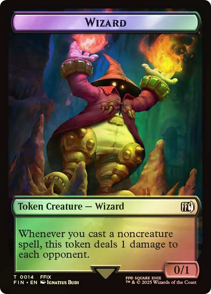 mtg final fantasy wizard token Hero (04) // Token (15) [FINAL FANTASY: Tokens] [Foil]  Face to Face Games 1 Toughness Wizard (Token)
