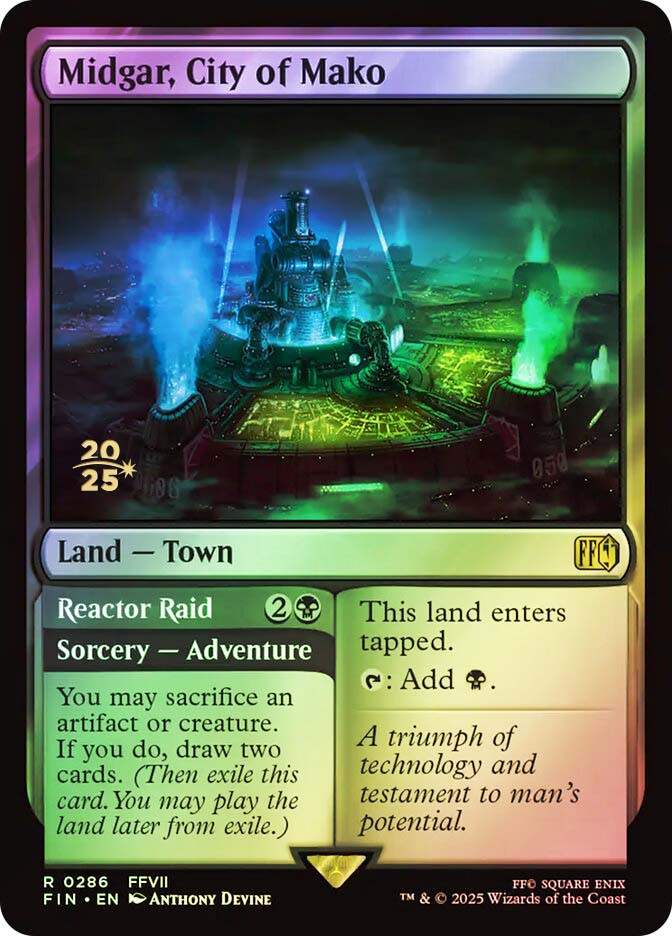 Midgar, City of Mako // Reactor Raid (Prerelease) (FINAL FANTASY
