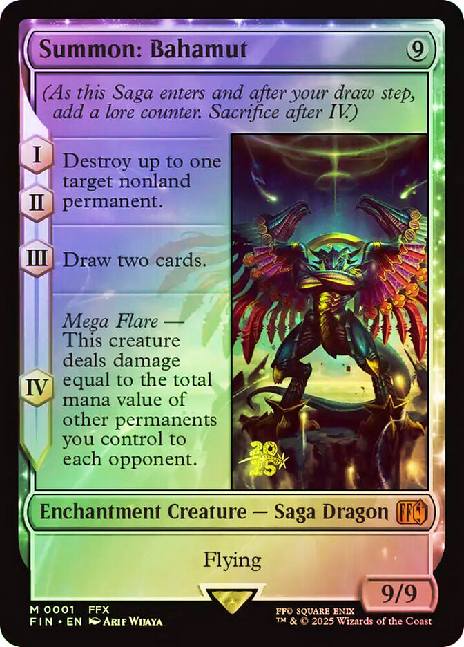 MTG ファイナルファンタジー プレリリース バハムート foil MTG ファイナルファンタジー プレリリース バハムート foil foil】召喚