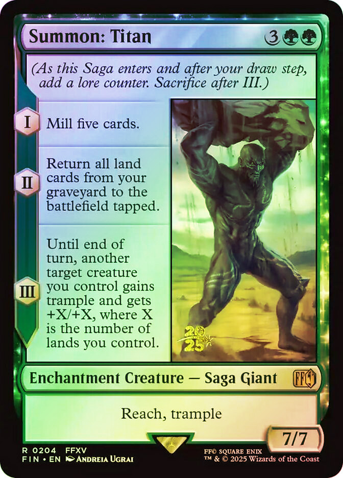 Summon: Titan (Prerelease) (FINAL FANTASY) | Promo | Star City Games