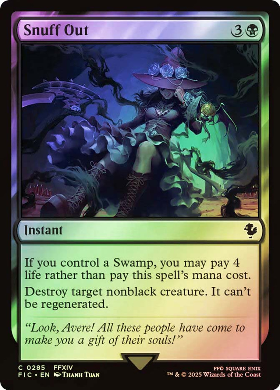 MTG 殺し/ Snuff Out 初版foil Snuff Out (Surge Foil) | FINAL FANTASY Commander - Alternate
