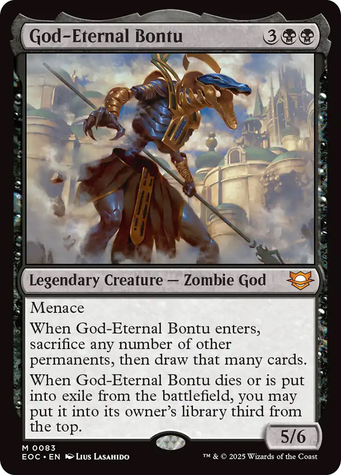 永遠神バントゥ/God-Eternal Bontu SDCC2019 mtg God-Eternal Bontu | Edge of Eternities Commander | Star City Games