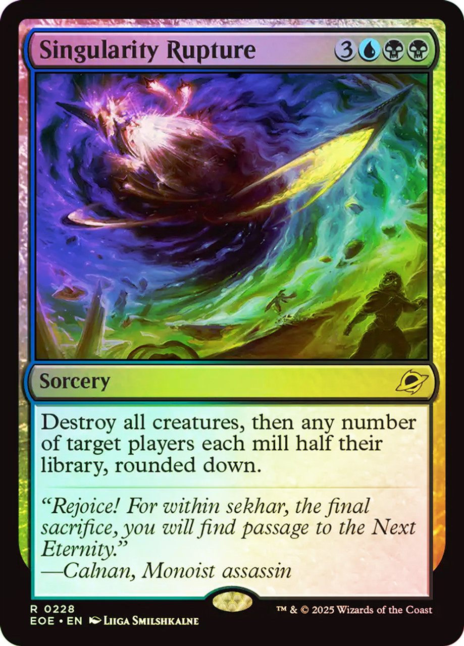 【MTG】破滅の終焉　エッジングfoil MTG】破滅の終焉 エッジングfoil エッチングFOIL)破滅の終焉