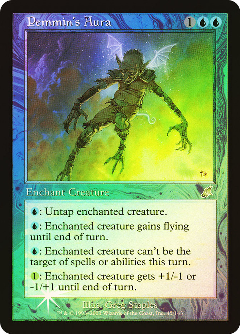 SCG ペミンのオーラ/Pemmin's Aura Foil MTG Pemmin's Aura [45] [Scourge] [Foil] – Face to Face Games