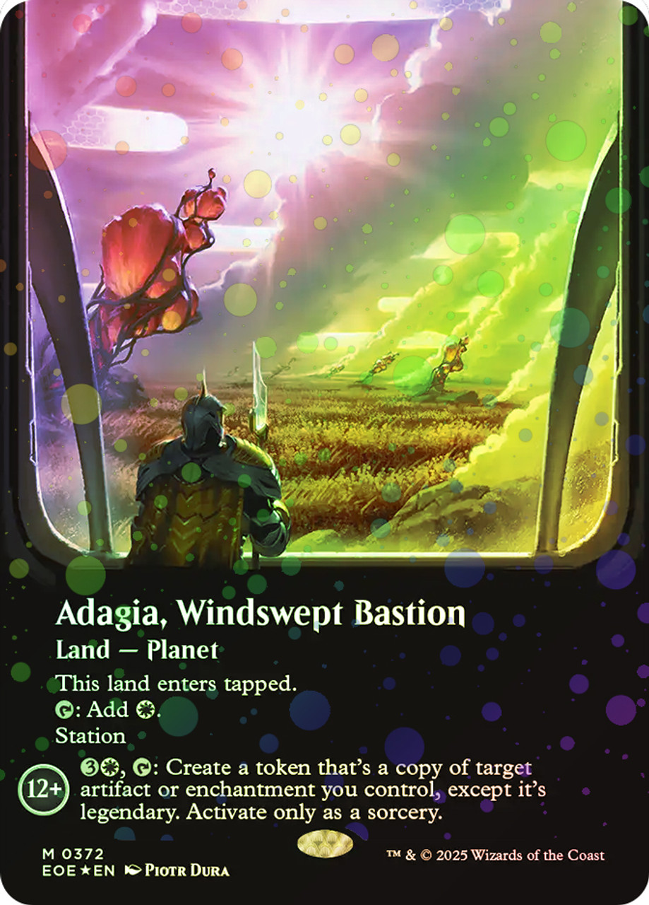 マジック:ザ・ギャザリング MTG Galaxy Foil Adagia, Windswept M 372 Adagia, Windswept Bastion (Borderless) (Galaxy Foil) | Edge
