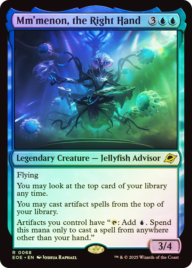 jellyfish mtg cards token Magic | Custom Anime Style The Gathering collectible card game Mm'menon, the Right Hand |