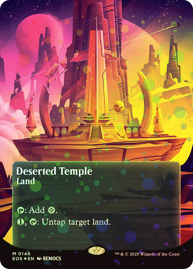 sD778s [当時物] MTG Foil さびれた寺院/Deserted Temple 日本語版