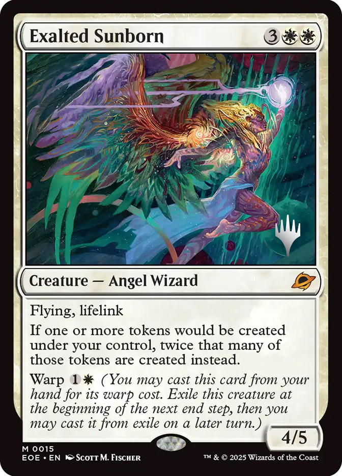 奇術天使マルチェル コスト5以上 promo card Exalted Sunborn (Promo Pack) (Edge of Eternities) | Promo | Star
