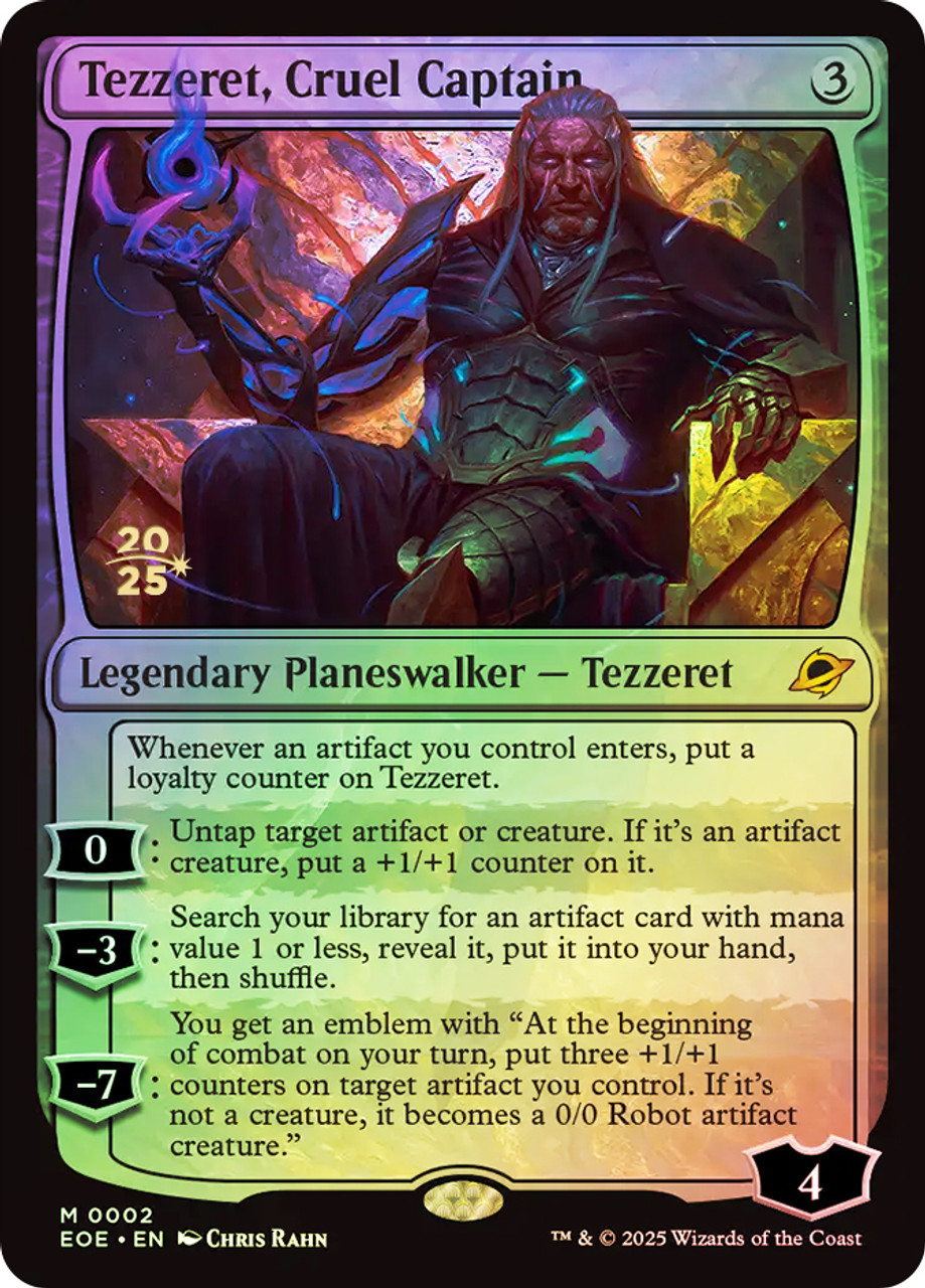 マジック：ザ・ギャザリング MTG Tezzeret,Cruel Captain Tezzeret, Cruel Captain (Borderless) | Edge of Eternities