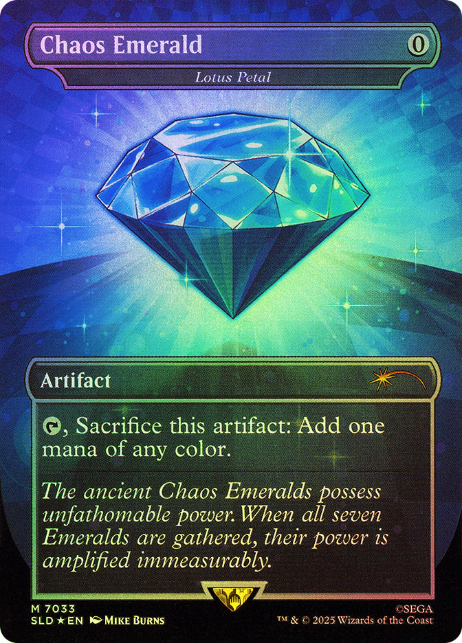 Chaos Emerald Foil 水蓮の花びら ソニック Sonic MTG Lotus Petal (Chaos Emerald) (Sonic the Hedgehog) | Secret Lair
