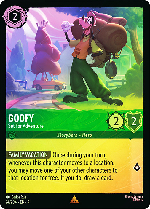 goofy lorcana card Set Name Goofy - Daredevil Lorcana Card
