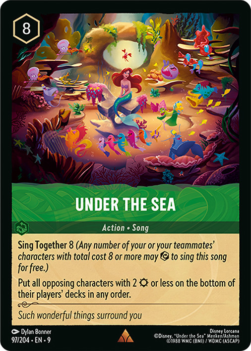 under the sea lorcana card Disney Lorcana TCG Azurite Sea Starter Deck Emerald / Sapphire main image 1