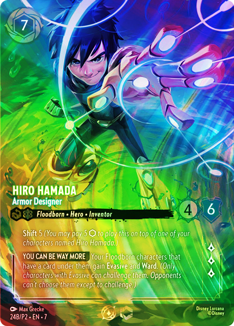 ロルカナ Hiro Hamada Armor Designer ベスト8プロモ 007-214 Hiro Hamada - Armor Designer Lorcana Card | Disney