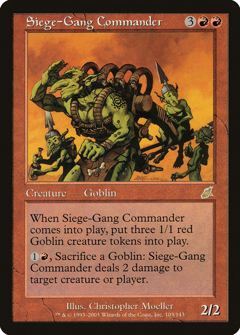 包囲攻撃の司令官/Siege-Gang Commander SCG英語foil Siege-Gang Commander | Scourge | Star City Games