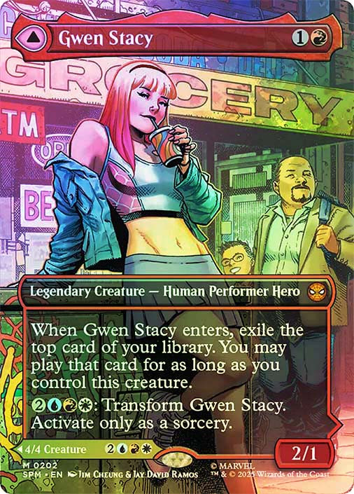 gwen stacy mtg card Ghost-Spider Gwen Stacy Foil - SPM main image 1