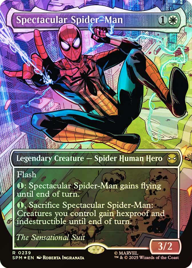 spectacular spider-man mtg card Magic: The Gathering's Video on X Spidey is here! Spectacular Spider-Man (Sensational) | Marvel's