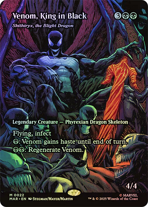 venom king in black mtg card Venom, Regenerate Skithiryx. Some new Venom cards from
