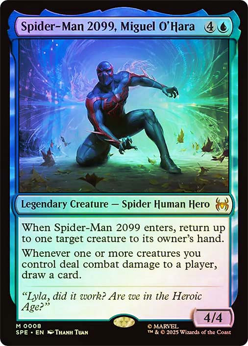 spider man 2099 mtg card MTGNexus vigilance At the beginning of your end step SPM] Spider-Man 2099 : r/magicTCG