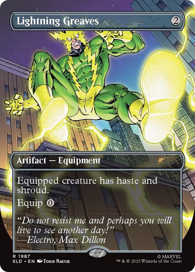 Lightning Greaves (Marvel) | Secret Lair Drop | Star City Games