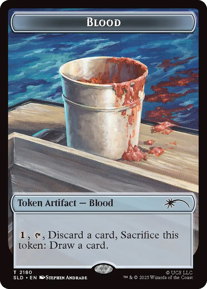 mtg blood token cards Pack for Magic the Gathering MTG: 4 pack Blood Tokens The Adventurer's Press Blood Token} (Jaws) | Secret