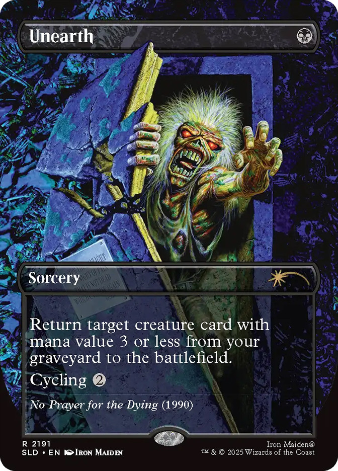 unearth mtg cards Unearth (Iron Maiden) | Secret Lair Drop
