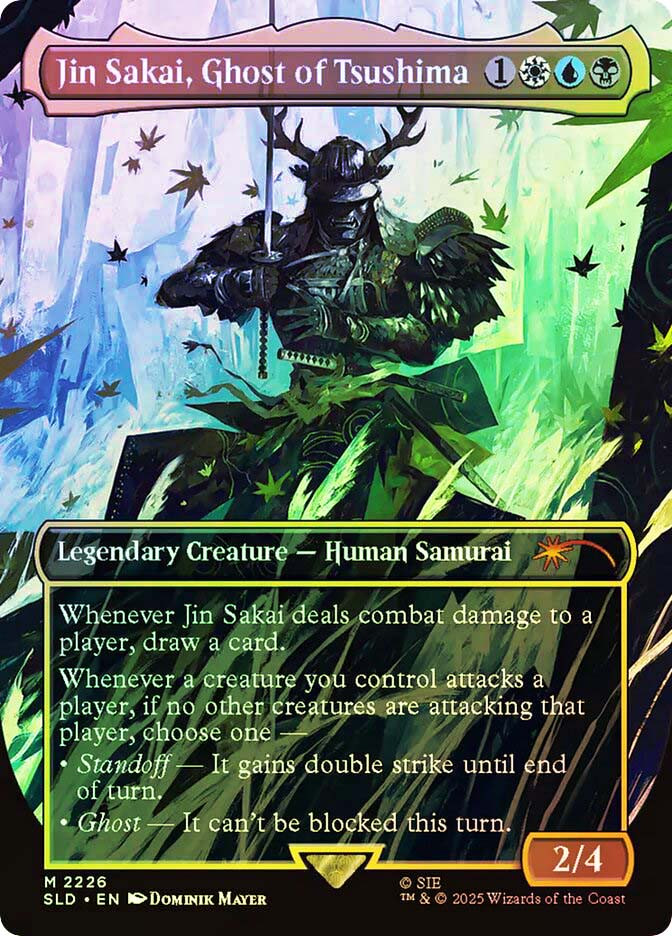 【MTG】jin sakai,ghost of tsushima（Foil） Jin Sakai, Ghost of Tsushima (Ghost of Tsushima) | Secret Lair