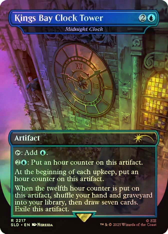 Midnight Clock (Kings Bay Clock Tower) (Uncharted) | Secret Lair Drop |  Star City Games