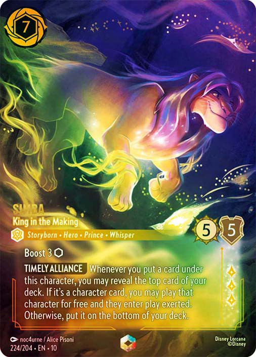 simba lorcana card Lorcana - Simba (Lost Prince) - 173/204 - Common (Foil) main image 1