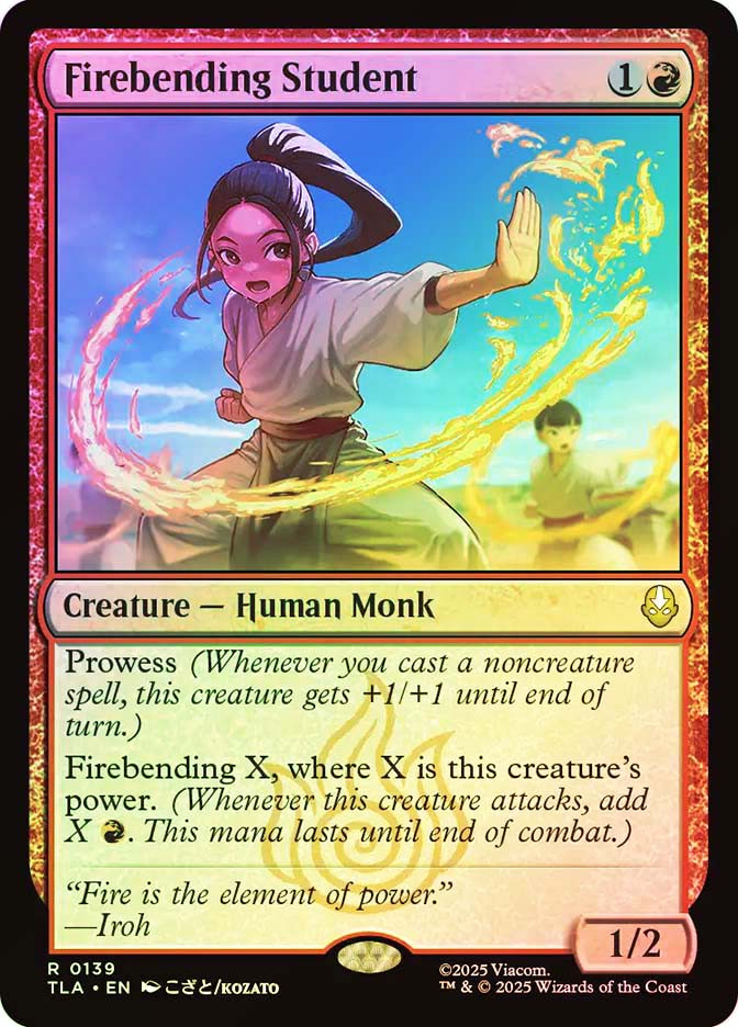 Firebending Student (TLA-139)、Magic: The Gathering、kayou