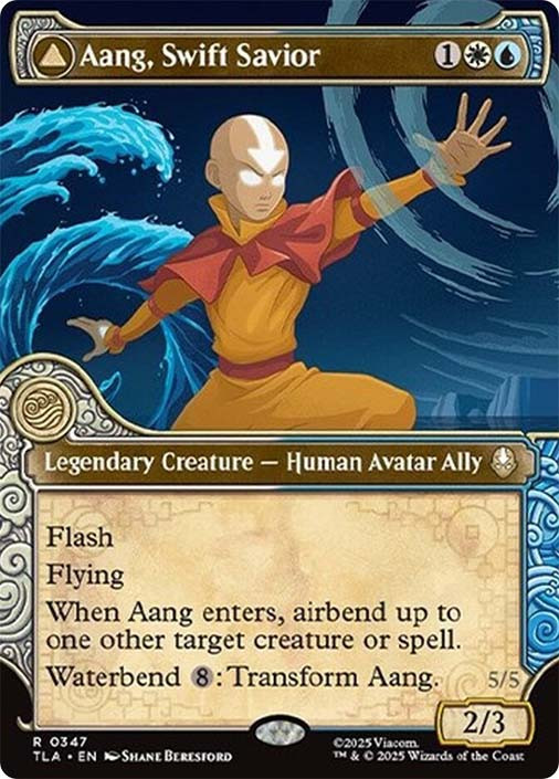 Aang, Swift Savior // Aang and La, Ocean's Fury (#347) | Avatar
