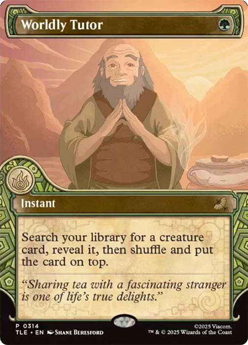 Worldly Tutor MTG Card  Anime Style Art Altered Card For EDH & Playtesting  (English, Near Mint)