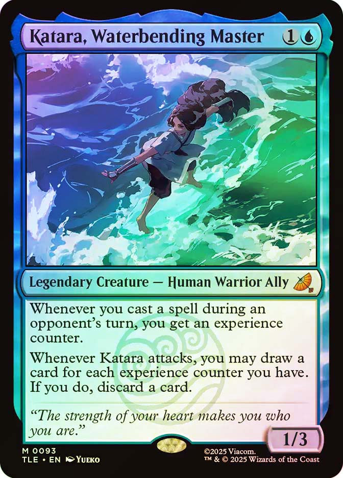 mtg katara card Avatar: The Last Airbender MTG Katara's Tides of Battle Prerelease