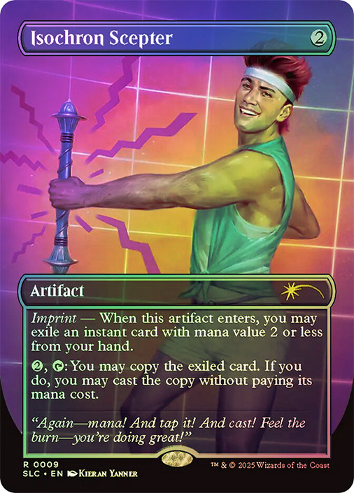 mtg cards like isochron scepter in Magic: The Gathering? When Isochron Scepter enters the battlefield Isochron Scepter | Mystery Booster