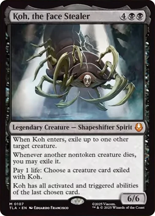 Koh, the Face Stealer、Magic: The Gathering、kayou