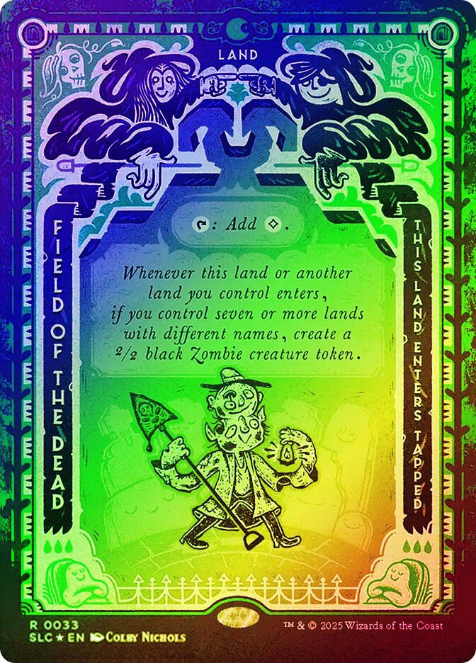 死者の原野/Field of the Dead Foil SecretLair Field of the Dead (Halo Foil) - Secret Lair Countdown Kit - Magic