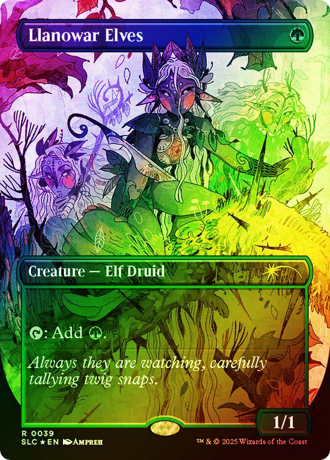 ラノワールのエルフ/Llanowar Elves SecretLair 3枚 Llanowar Elves (Secret Lair Countdown) | Secret Lair Drop | Star