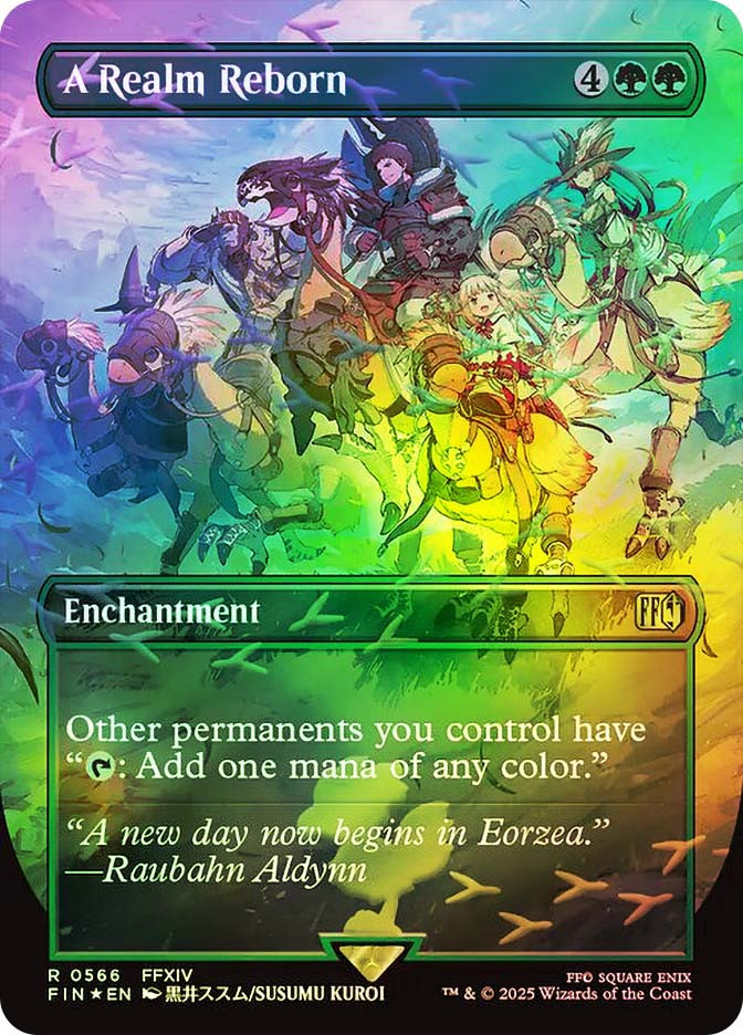 a realm reborn mtg card Magic The Gathering - Universes Beyond - Final Fantasy A REALM REBORN X4 Final