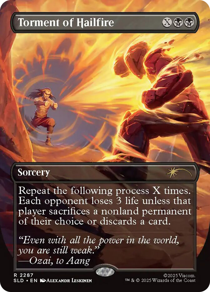MTG Torment of Hailfire(破滅の刻) 英/露/仏 Torment of Hailfire (Avatar: The Last Airbender) | Secret Lair